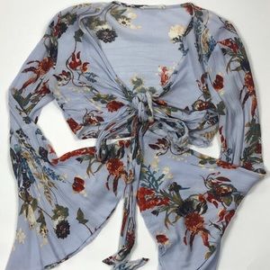 flowered crop top